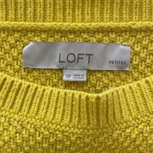 Yellow sweater from LOFT, cozy and soft!